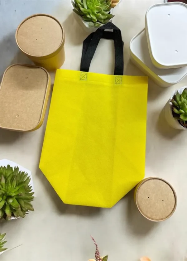 Cotton bags yellow Eco-Friendly Woven Bags