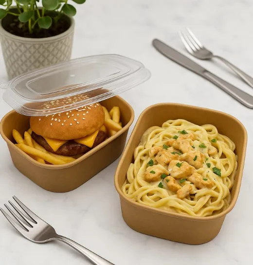 Rectangular Kraft Food Containers