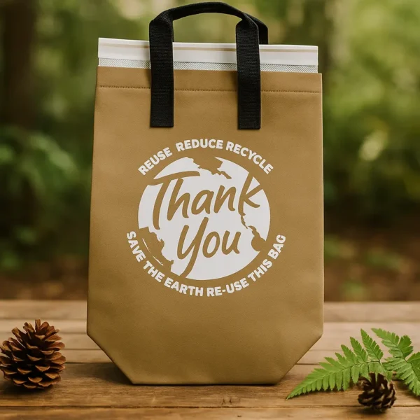 Thermal Bag Cream on Table Top Best Food Delivery Bags