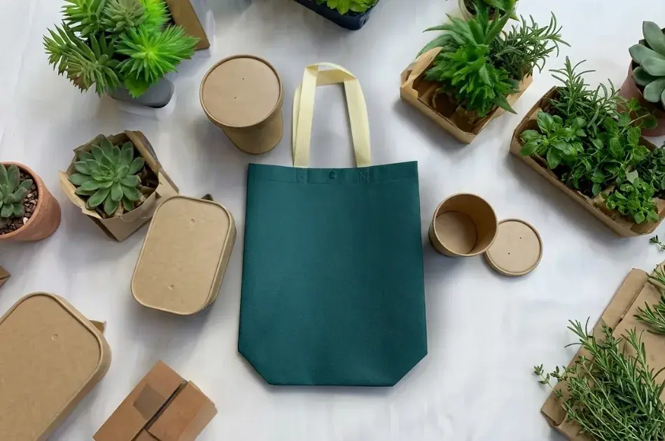 Woven Bags - Sustainable Choice for Takeaway Orders.